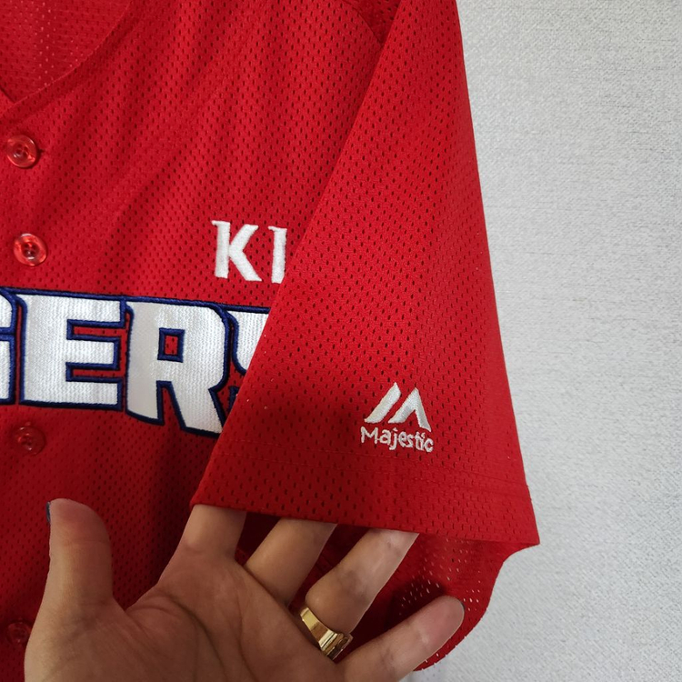 새옷 기아타이거즈 마제스틱 노마킹 유니폼 원정 100 이미지