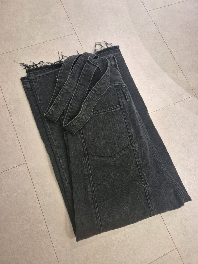 올라이츠 멜빵바지(흑청) 이미지