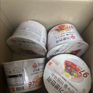 미개봉 오뚜기 가뿐한끼 곤누들 비빔국수 컵라면 4개