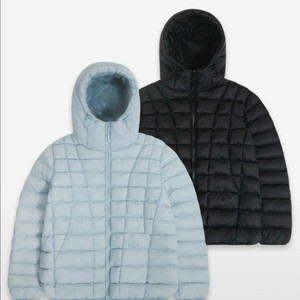 칙스 커브라인 후디드 라이트 패딩 경량패딩 스카이블루 M