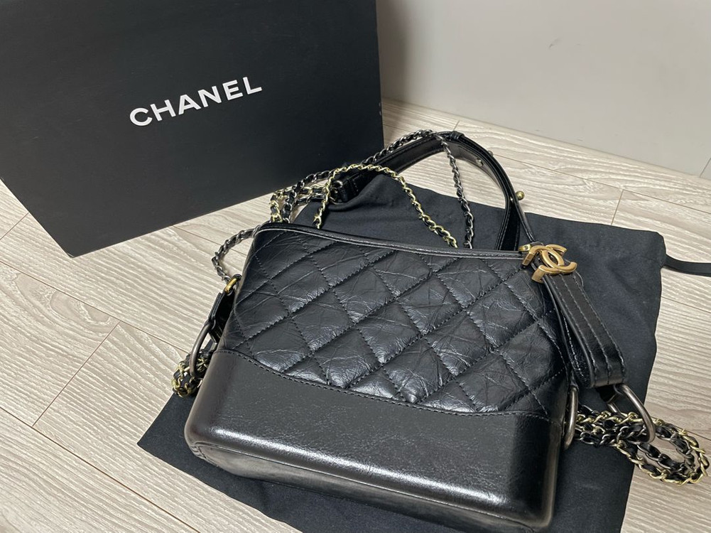 네고X.[새상품]샤넬가브리엘호보백 스몰 금장 블랙/샤넬백--1