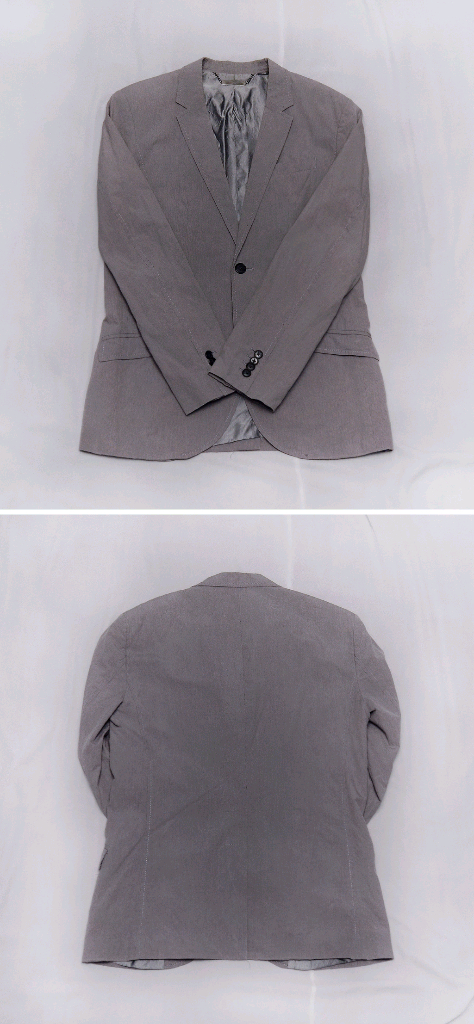 아르마니 코튼 스트라이프 블레이저 자켓 38R 95+ 이미지