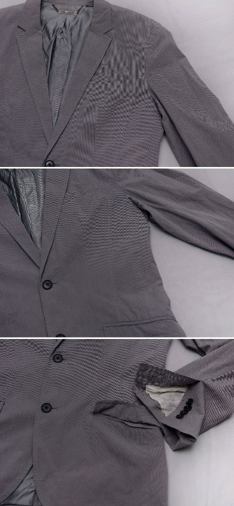 아르마니 코튼 스트라이프 블레이저 자켓 38R 95+ 이미지