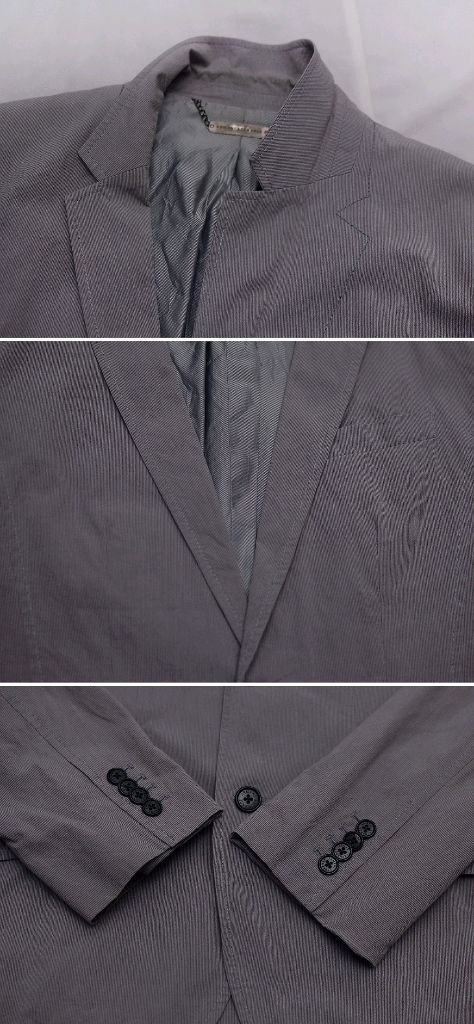 아르마니 코튼 스트라이프 블레이저 자켓 38R 95+ 이미지