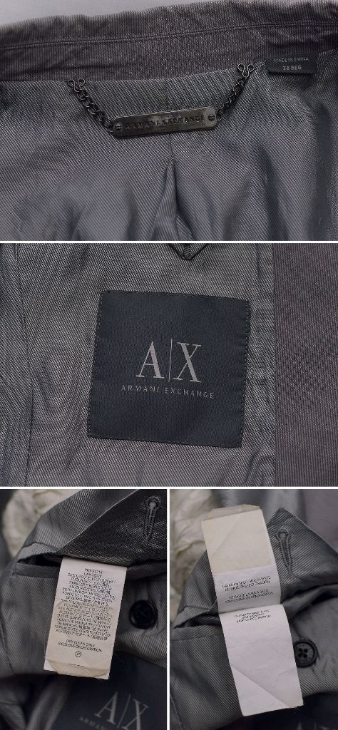 아르마니 코튼 스트라이프 블레이저 자켓 38R 95+ 이미지