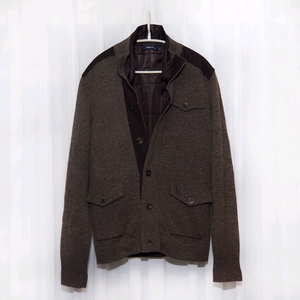 해지스 디테처블 패딩라이너 울니트 가디건 자켓 95+