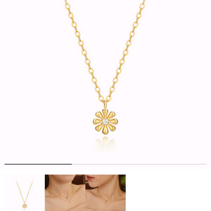 메종에떼 24k쁘띠 플뢰르 목걸이 GNOG008WT 이미지