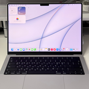 맥북 프로 M4 14인치 실버 (16gb,512gb) 무하자