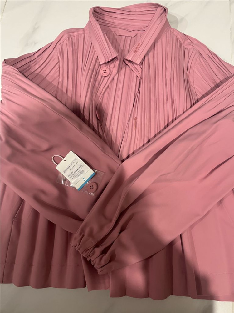 플리츠플리즈 9월 스무스코트 로즈핑크 3사이즈--2