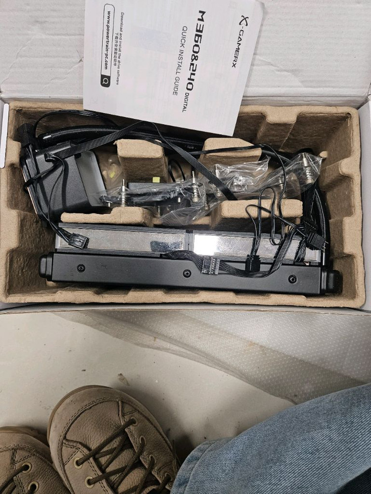 X-GAMERX M240 BK DIGITAL 수냉 쿨러 새제품 이미지