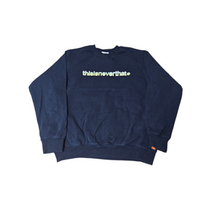 디스이즈네버댓 네이비 맨투맨 XL
