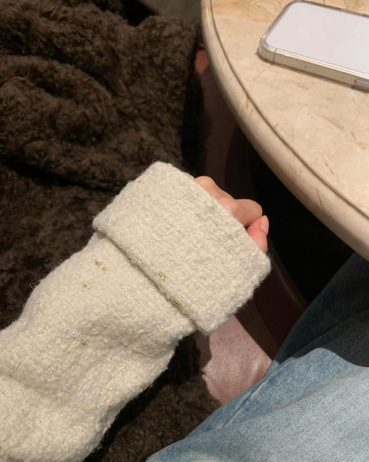 verni 베르니마켓 이브 트위드 eve tweed 블라우스 아이보리--1