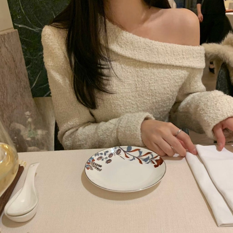 verni 베르니마켓 이브 트위드 eve tweed 블라우스 아이보리--4