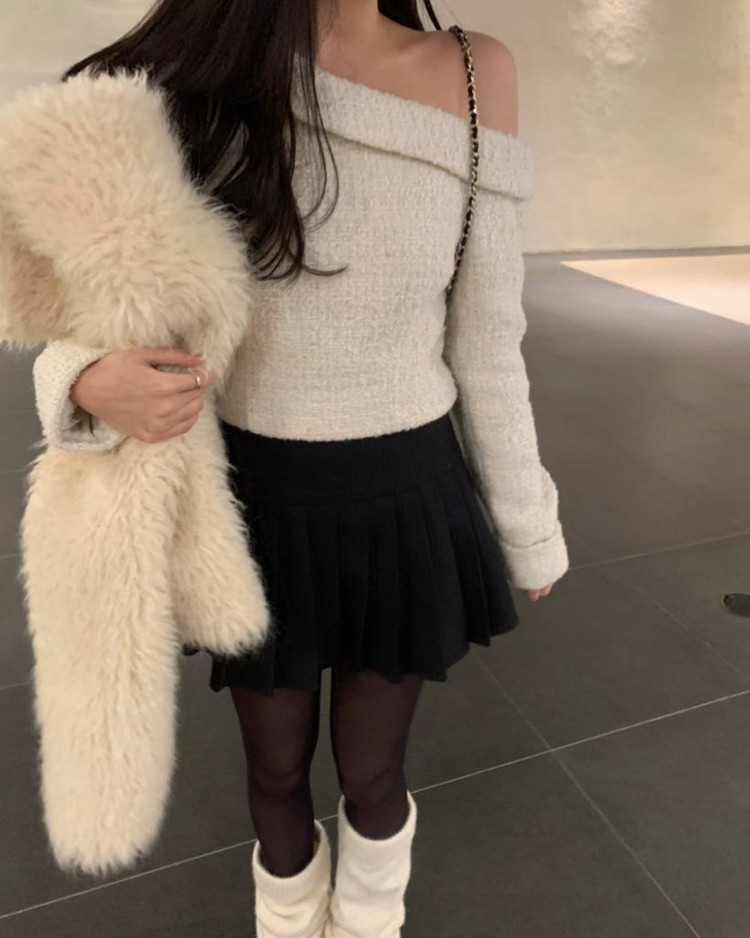 verni 베르니마켓 이브 트위드 eve tweed 블라우스 아이보리--6