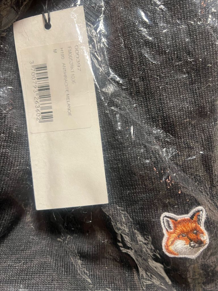 메종키츠네 폭스헤드패치 니트 m 이미지