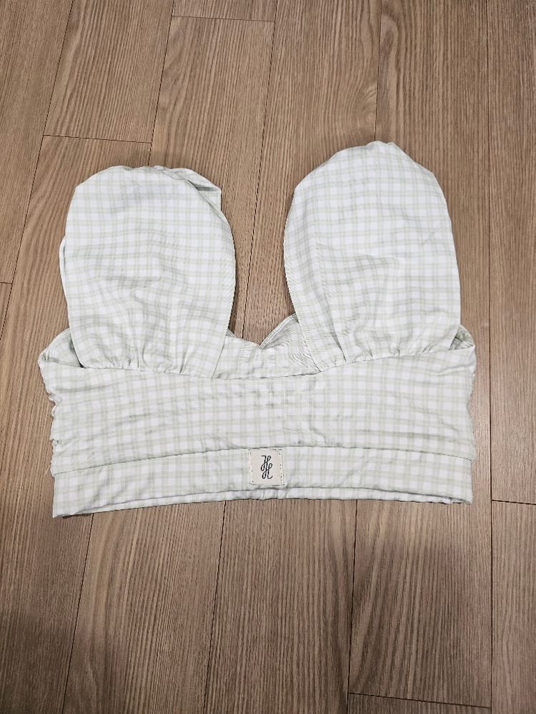 핫한 폴웨어 샤론 셔링 체크 탑 S--5