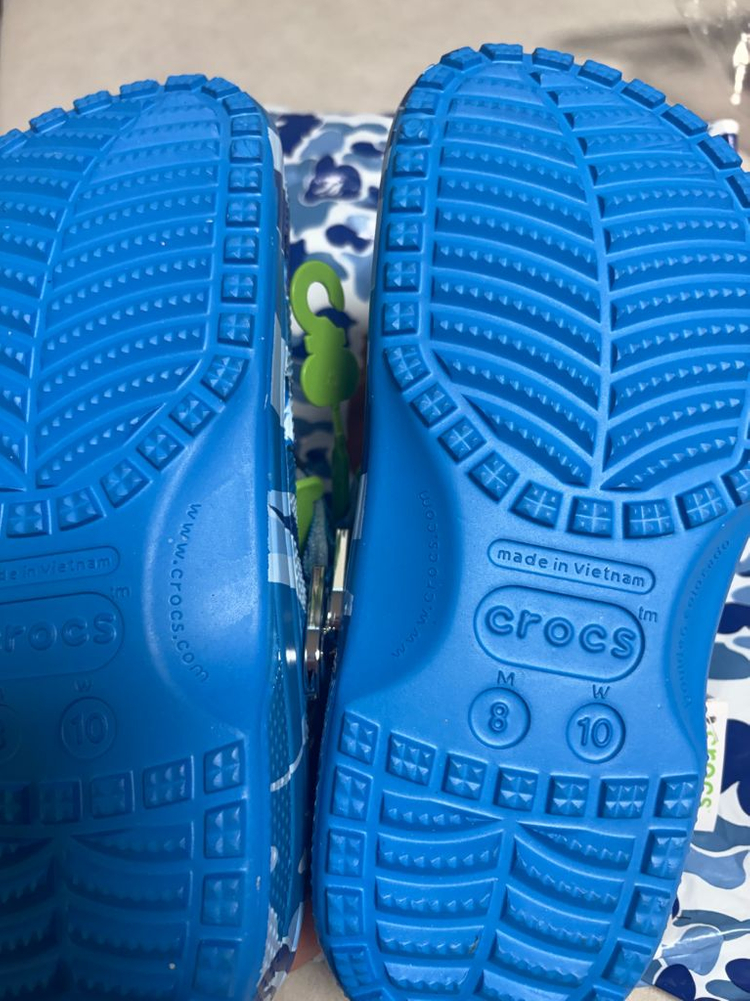 베이프 크록스 블루 남8 여10 이미지