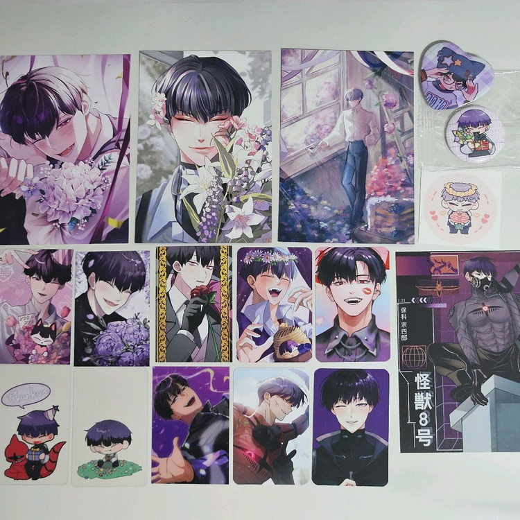 [미사용] 괴수8호 호시나 소우시로 엽서&포토카드&아크릴스탠드&키링 등 이미지