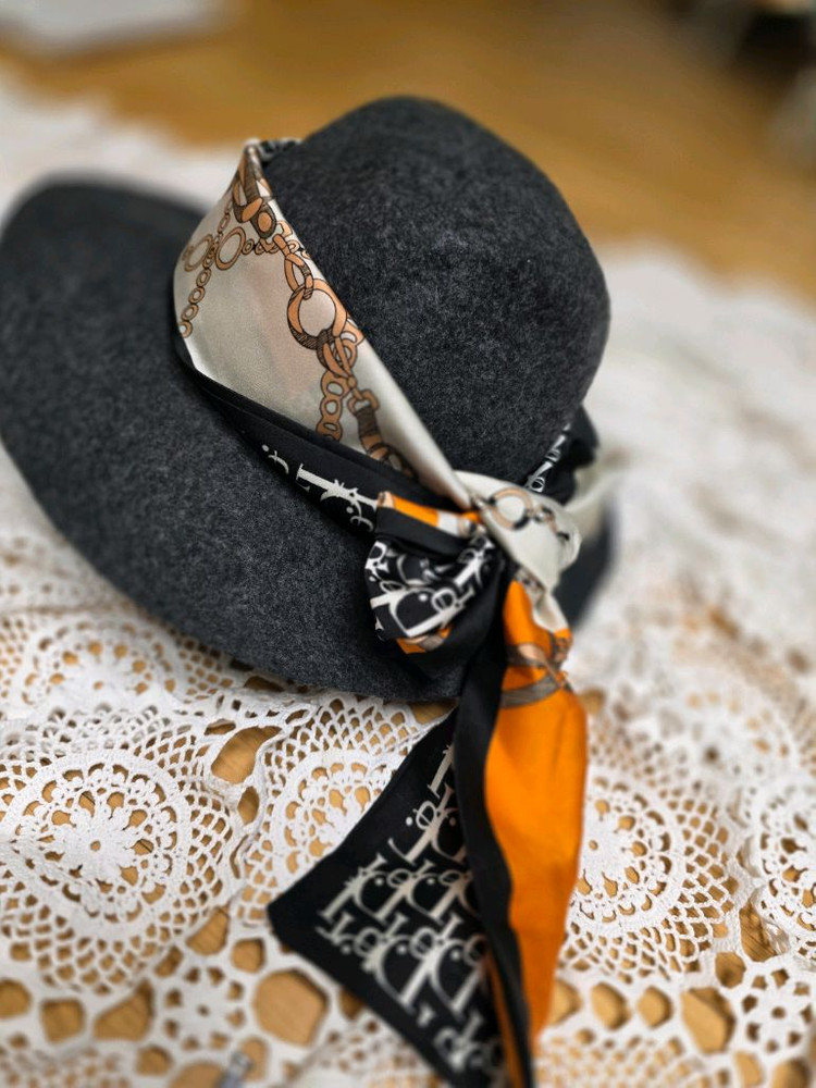 백화점 울 페도라 / 그레이 모자 / 상태좋음 이미지