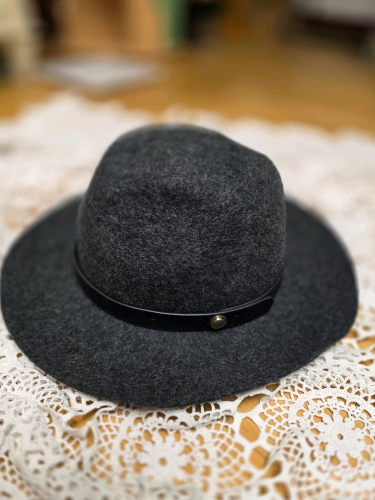 백화점 울 페도라 / 그레이 모자 / 상태좋음 이미지