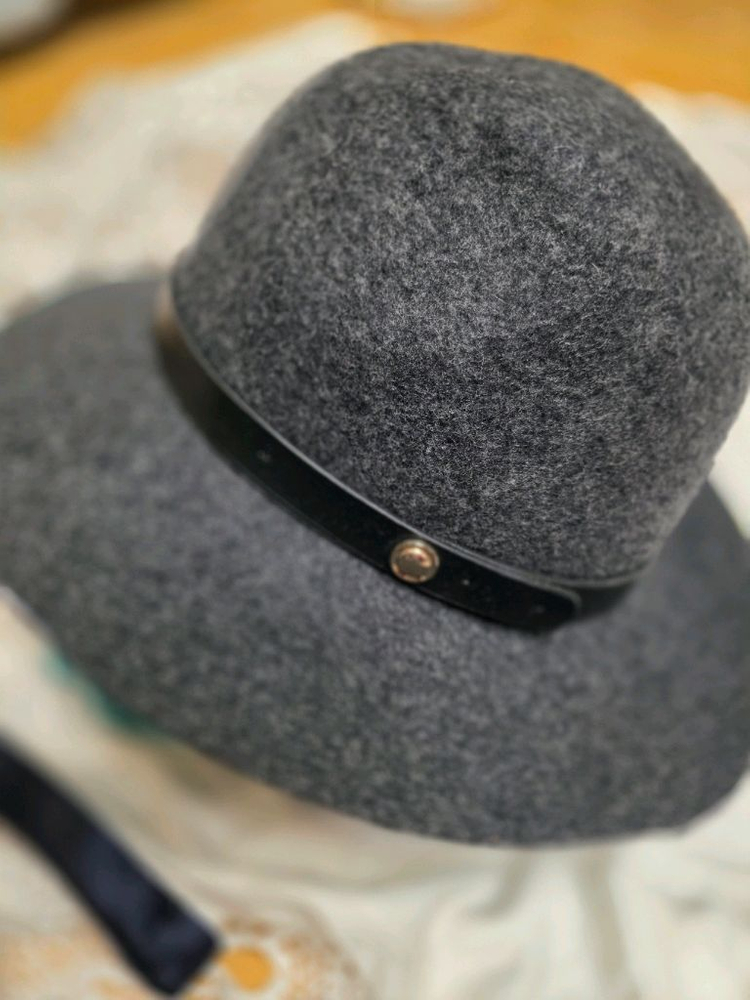 백화점 울 페도라 / 그레이 모자 / 상태좋음 이미지