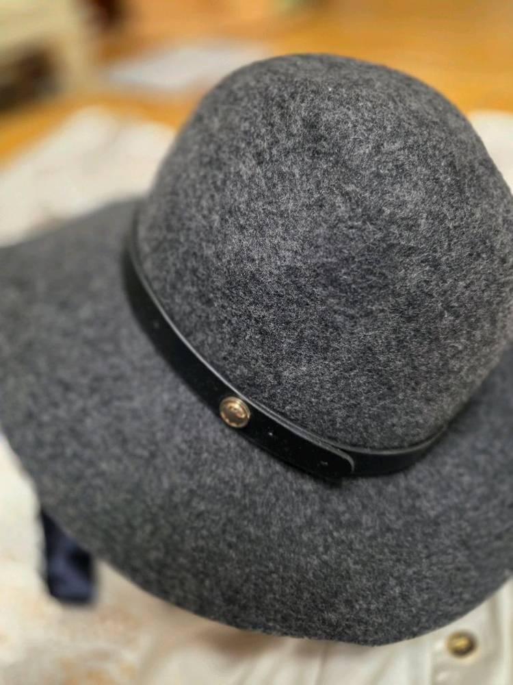 백화점 울 페도라 / 그레이 모자 / 상태좋음 이미지