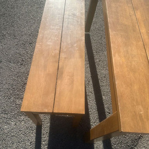 원목 식탁 벤치 세트