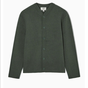 코스 COS 코튼 울 블렌드 니트 가디건 S