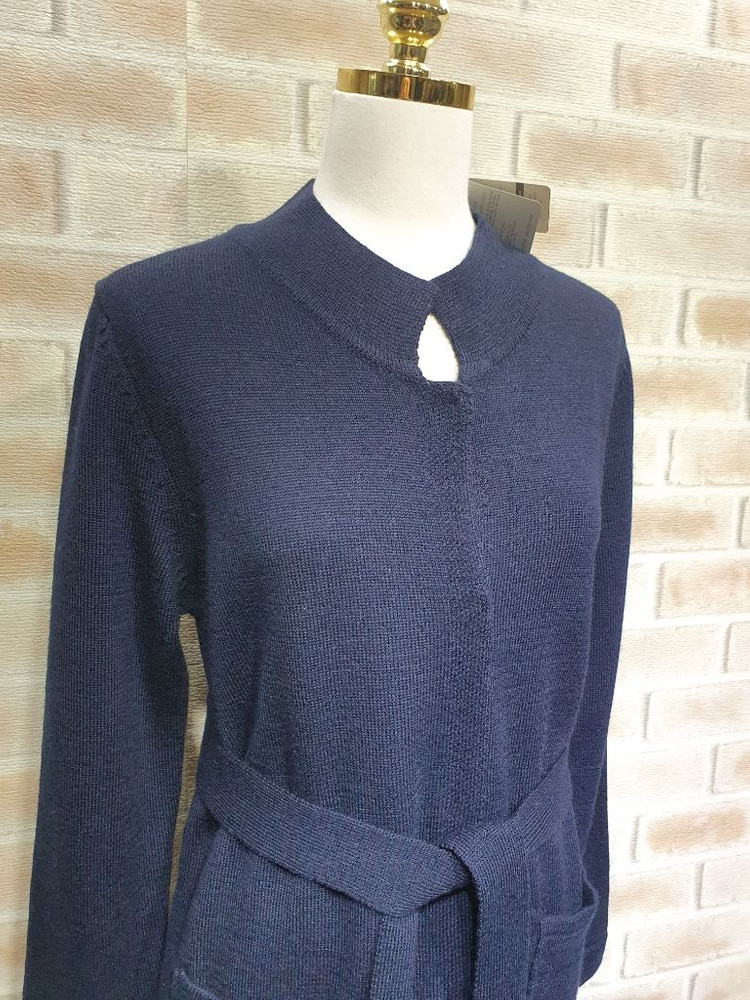 택부착 지오송 정품 100%울 벨트셋 롱 가디건 ~55 이미지