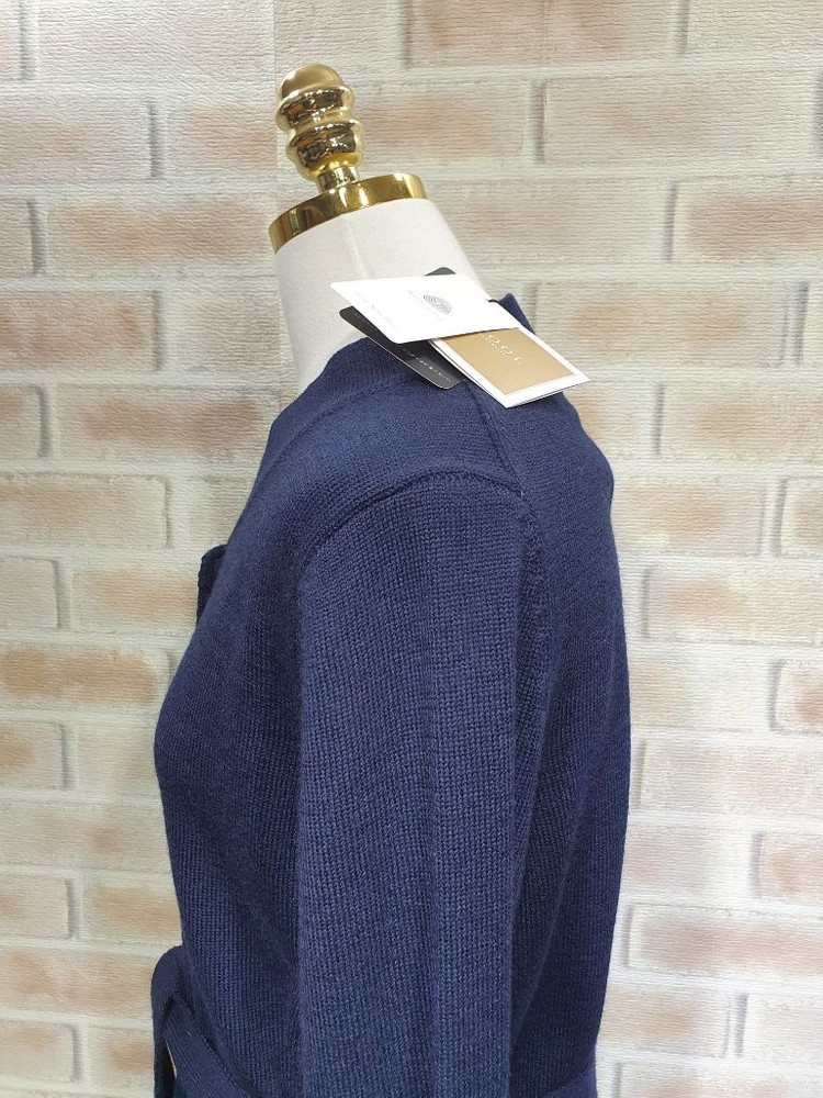 택부착 지오송 정품 100%울 벨트셋 롱 가디건 ~55 이미지