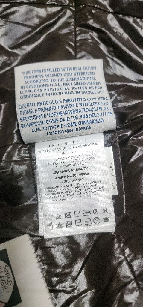 몽클레어 여성 그랑발 퀼팅 롱패딩 55~66 이미지