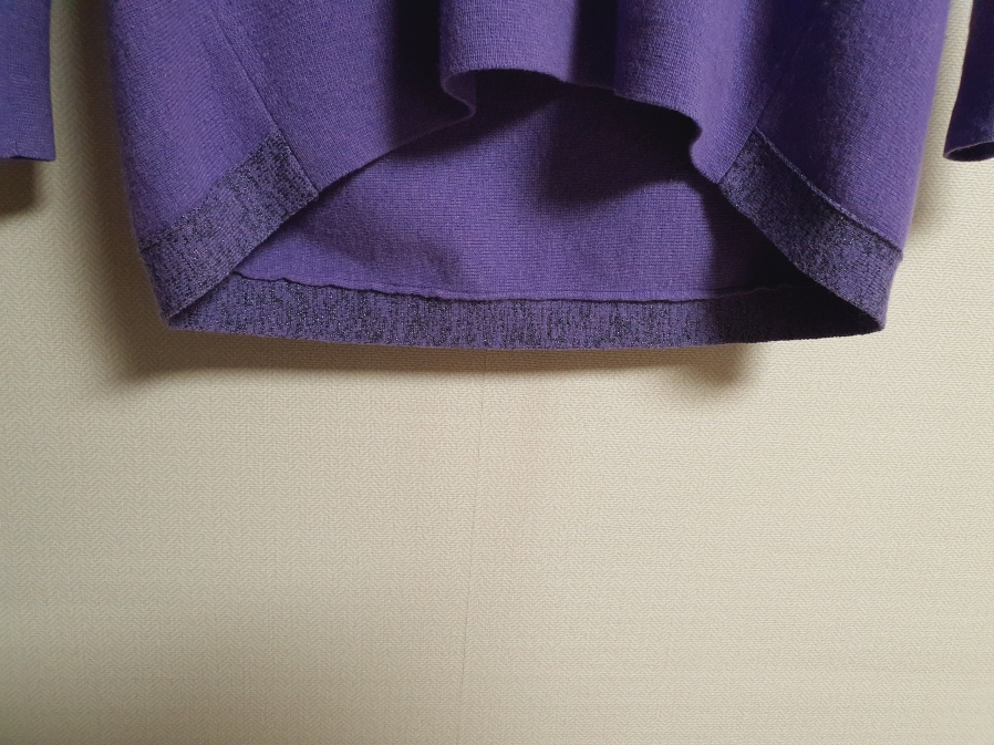 시스템 SYSTEM 바이올렛 후드 니트 프리사이즈 정품--6