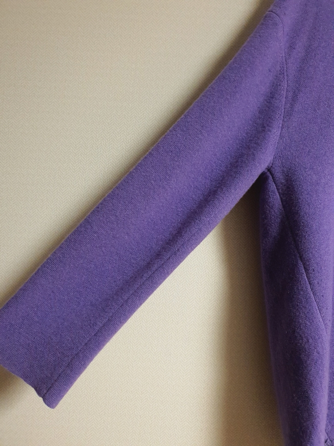 시스템 SYSTEM 바이올렛 후드 니트 프리사이즈 정품--5