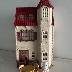 실바니안 빨간지붕 3층 엘리베이터 패밀리 하우스 세트