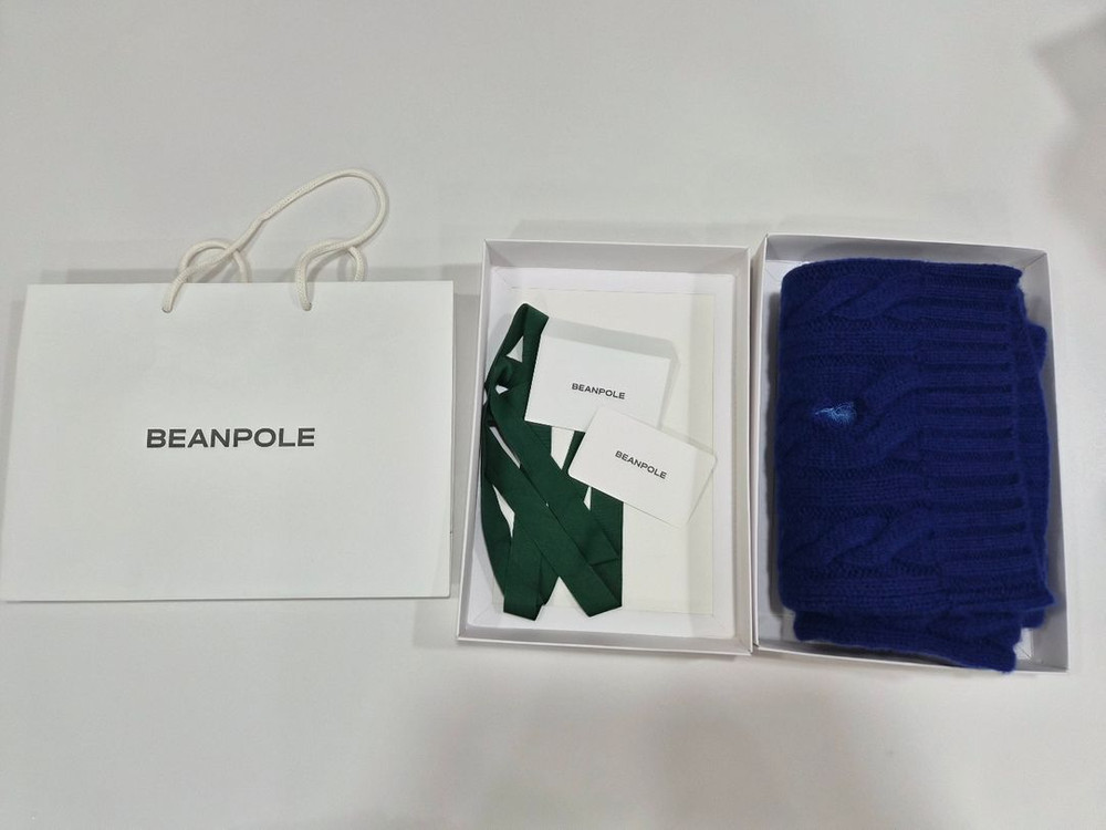 빈폴 울 케이블 머플러 목도리 이미지