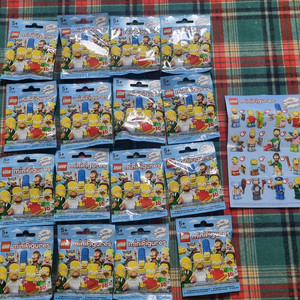 레고 심슨1 미니피규어16종