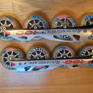 레이싱인라인스케이트 롤러브레이드 레이싱 프레임+휠100mm 이미지