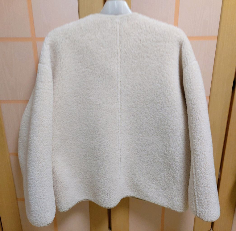드레스코드 아이보리 뽀글이 자켓 (77~88)--2