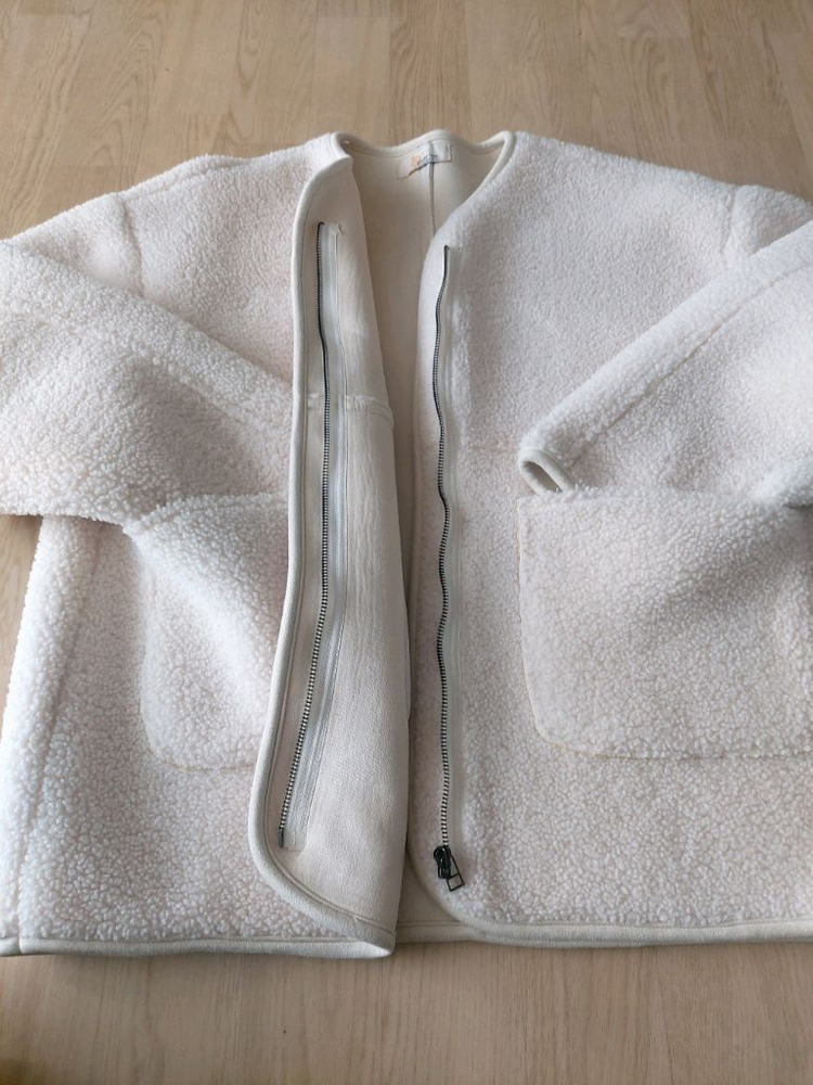 드레스코드 아이보리 뽀글이 자켓 (77~88)--4