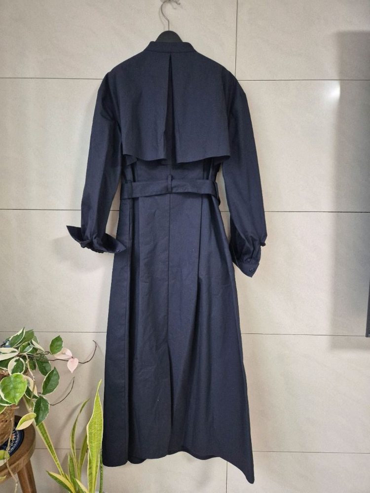 아위코모스 트렌치 원피스 네이비 m 이미지