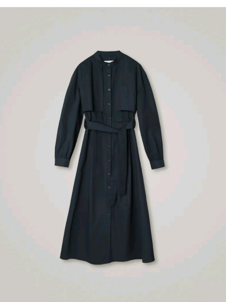 아위코모스 트렌치 원피스 네이비 m 이미지