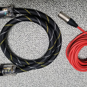 [고성능]하이파이 구렁이 전원 케이블 + 뉴트릭 카나레 xlr 케이블 일괄판매