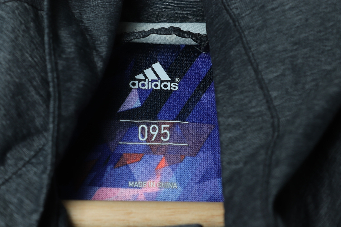 (M-L) 아디다스 집업 바람막이 점퍼자켓 차콜 러닝--8