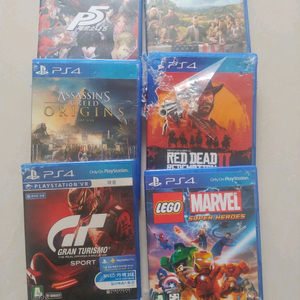 택포 ps4 타이틀 6종 일괄 판매 레데리2 그란투리스모 파크라이5 어쌔신크리드오리진 이미지