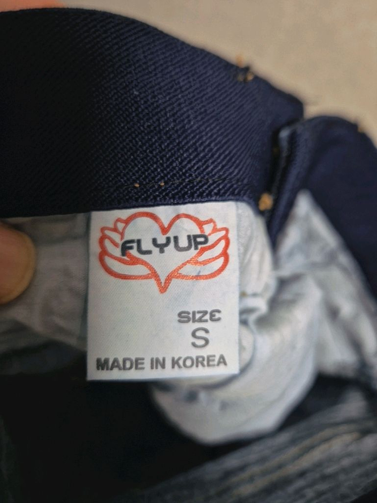 FLYUP 컷오프 청바지 S--2