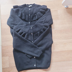 여아 쌍둥이 딸 쌍둥이 동그라미마켓 레이스 가디건 J 이미지