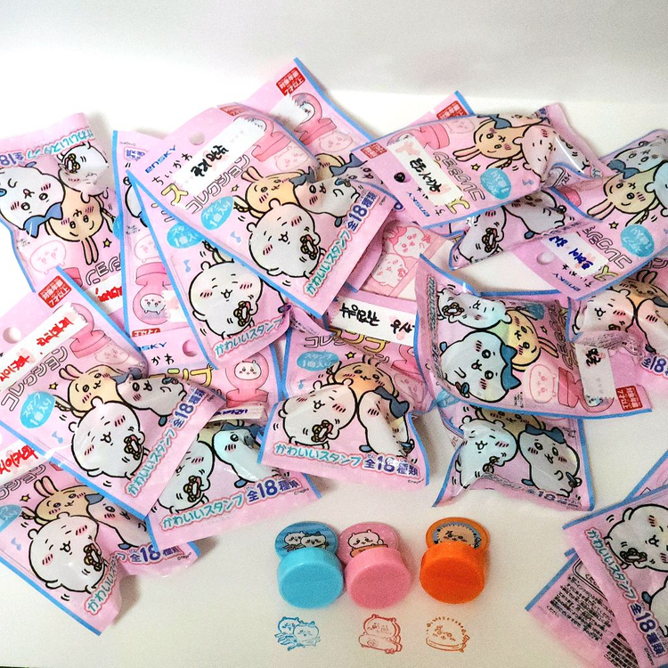 일괄)치이카와 미니 스탬프 18종 풀세트 일본정품 랜덤 도장 다꾸용품--2