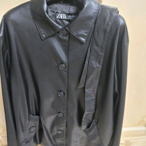 자라 블랙 레더 자켓 66