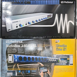 PreSonus 1818VSL 오인페 + Digimax D8 마이크프리 16채널 녹음 이미지