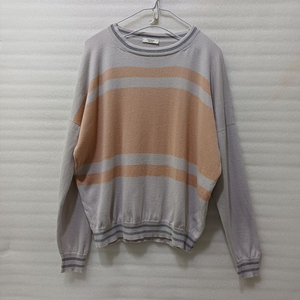 이태리 페세리코 봄 가을 울 캐시미어 니트 여성 L 라운드 사랑봉봉